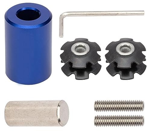 Konuooer Forcella per Bicicletta Ragnetto Forcella MTB Dadi a Stella, Forcella Auricolare, Asta Centrale per Dimensioni 22,2 mm, 25,4 mm, 28,6 mm, Scanalatura e Chiave Esagonale