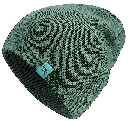Rab Adzuki Beanie für Alltag & Skifahren, Grüner Schiefer/Gletscherblau, Einheitsgröße