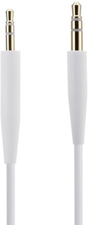 QC25 QC35 QC35 II QC45 OE2 OE2i Cable de audio de repuesto compatible con auriculares Bose, cable estéreo de 3,5 mm a 2,5 mm macho de 1,5 metros, sin micrófono en línea/mando a distancia, color blanco