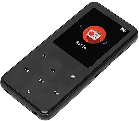 MP3 Player mit 2,4 Zoll TFT Bildschirm und5.0, 16 GB Flash Speicher, Unterstützt MP3 APE FLAC WMA WAV AAC, DAC Dekodierungschip, HD Lautsprecher, FM Radio, Touch Tasten, (Black)