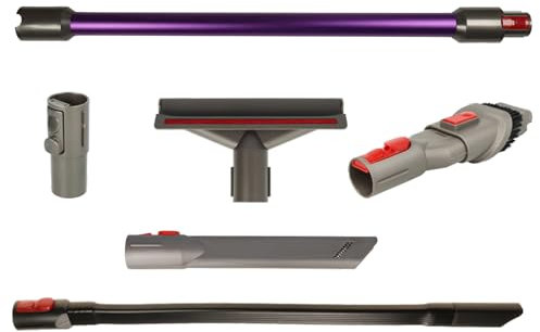 vhbw 6-Part Vacuum Cleaner Accessory Set compatible with Dyson Refurbished V7 handheld Trigger Purple