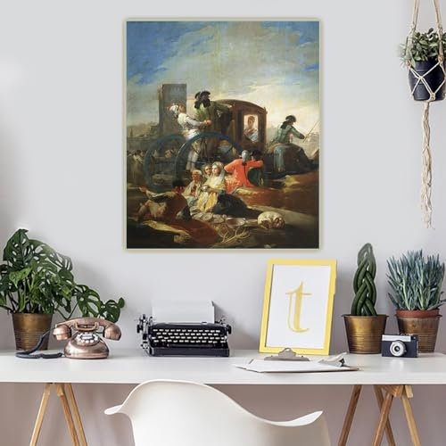 5D Diamond Painting Kits for Adults and Kids Francisco Goya《The Crockery Vendor》 DIY Full Drill Diamond Painting
