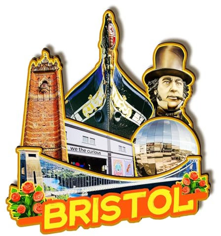 Orlaybar Bristol England Dekorativer Magnet, 3D-Kühlschrank, Stadt, Reise, Souvenir, Touristengeschenke, handgefertigtes Handwerk, Kühlschrankmagnet, Heimdekoration -750