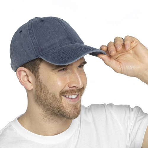 Undercover Baseballkappe für Erwachsene, Unisex, Herren, Damen, verstellbar, Einheitsgröße, Sommerschirm, Stonewash Denim Blue, One size