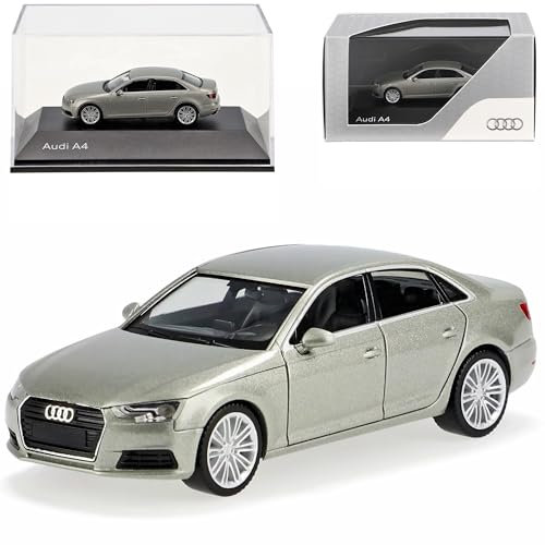 A*u*d*i A4 B9 Limousine Cuvée Silber Ab 2015 H0 1/87 Herpa Modell Auto mit individiuellem Wunschkennzeichen