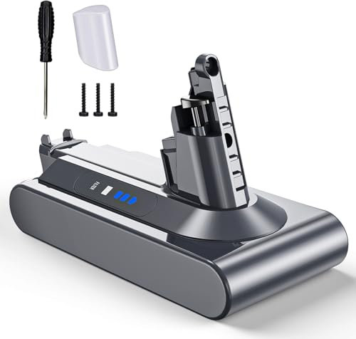 6000mAh Battery for Dyson V10, Replacement Battery Compatible with V10 Animal Absolute Motorhead Fluffy Vacuum Cleaner