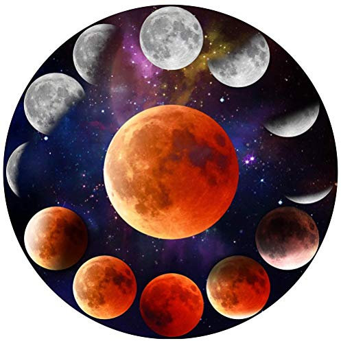 POENVFPO 1000 Teile Puzzle, Runder Puzzlespaß für Erwachsene und Jugendliche, Pädagogisches Puzzlespielspielzeug (Mond Phase)