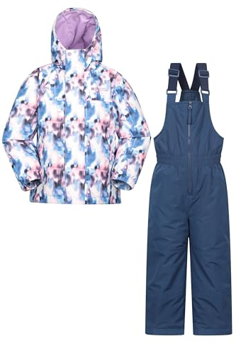 Mountain Warehouse Polar Zone Kinderschneeset aus Jacke und Skihose – Warmes Kuscheliges Skiset Fleecefutter Taschen Jungen/Mädchen - Wandern, Outdoor