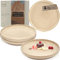 Sänger Kairo Mocha | Dessertteller 4 teilig, Steingut Frühstücksteller 4 Personen, kleine Teller spülmaschinenfest mikrowellenfest, Steingut Geschirr Beige Teller Set | VALUE COLLECTION
