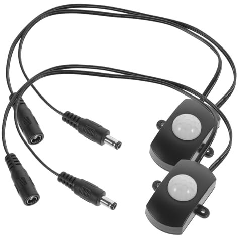 Artibetter 2 Stück Led-sensor-controller Mit Lichtsensor Und Erkennung Für Ir-bewegungs-controller Mit Energieeffizienz Für Innen- Und Außenbereich Einfache Installation Via Dc-stecker