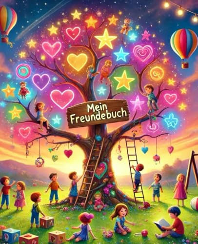 Mein Freundebuch: Mein Freundebuch für Kindergarten- und Grundschulkinder, die erste soziale Kontakte knüpfen und pflegen - Platz für die schönsten ... - liebevolle Designs für Mädchen und Jungen