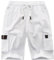 APTRO Shorts Mens Shorts Cargo Shorts Combat Work Summer Cotton Casual Multi Pocket Knee Length Elastic Shorts 901 White XL