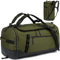 TONRUYN Reisetasche Herren Große 70L Sporttasche Rucksack mit Schuhfach Wasserdicht Gymtasche Weekender Duffel Handgepäck Damen für Reisen Sport Fitness, Armeegrün