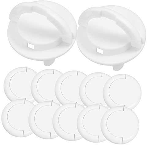HEMOTON 50 Stück Steckdosenabdeckung Maschine Ohne Bohren Kindersicheres Set Steckergehäuse Elektrischer Kindertürstopper Türstopper Streifen Monitorschlösser Schalterfeld