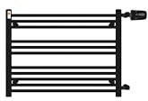 Badheizkörper Handtuchheizkörper mit Seitenanschluss Schwarz (800 x 600 mm (Anschluss 500) mm)