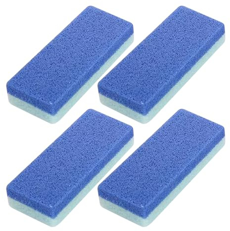 Hiemible Bimsstein Für Füße,4er Set Fußpeeling Stein Hornhaut Entferner - Pflegesponge Zur Weichmachenden Reinigung Für Frauen Männer