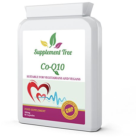 Co Enzyme Q10 CoQ10 300mg 60 Vegetarian Capsules | Trans from Naturally Fermented | Energy Heart Supplement | UK Manufactured GMP Guaranteed Quality