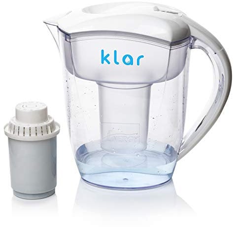 3,5 l Wasserfilter Kanne mit Fluorid Wasserfilter - Wasser Filtersystem Entfernt Fluorid, Blei, Mikroplastik, PFOA, PFAS - Alkalischer PH-Wert von Klar Water