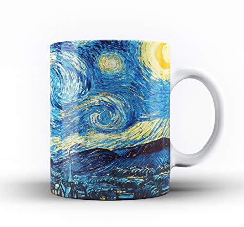 Classic Art Collection Ceramic Mug. 3. Starry Night by Vincent Van Gogh