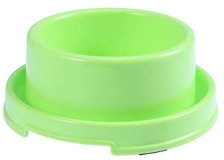 UKCOCO Tazón de Comida Anti-Hormiga para Mascotas, Cuenco de Comida de Agua de Plástico, Recipiente para Alimentos Antideslizante para Perros y Gatos (Verde)