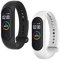 WD&CD Cinturini Compatibile per Mi Band 3/ Mi Band 4, Cinturini in Silicone, Sportivo Colorato Regolabile Bracciali Compatibile per Xiaomi Band 3/4-2 Pezzi (Nero, Bianco)
