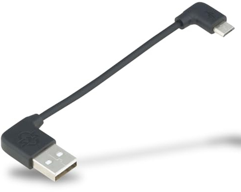 SKS GERMANY COMPIT KABEL Micro USB, short charging cable with angled plug (accessory for the COMPIT system, for charging with the COM/UNIT powerbank, practical and inconspicuous)