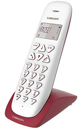 Logicom VEGA 150 - Telephone fixe sans fil - Sans Répondeur - Solo - Téléphones analogiques et dect - Framboise