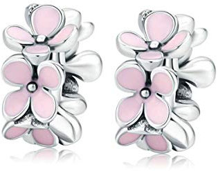 Blumen-Charm, 925er-Sterlingsilber, Abstandshalter, Stopper für Armbänder, Sicherheitsketten, passend für Pandora-Armband, Sterling-Silber