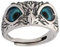 Kagodri Silber Ringe 925 Sterling Silber Versprechen Ringe Dämon Auge Eule Ring Retro Offen Verstellbar Eule Ring Verlobungsringe Ehering Frauen Geschenk