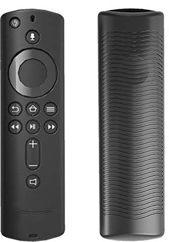 MEYENG Convient pour Stick 4K/ (3)/Fire TV Cube Nouvelle TélécommanProtection en Silicone Stockage Anti-Chute Coque en Silicone Housse Protection Silicone