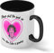 Please Shut the fuck up when Alice Cullen speaking Weiße Kaffeetasse Mug mit schwarzen Felgen & Griff