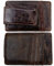 HOPSOOKEN Geldklammer RFID Fronttasche Brieftasche Männer Leder Slim Minimalistische Brieftasche, Deep Coffee, Small