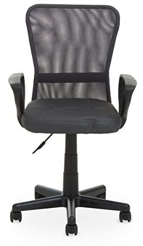 Premier Housewares Stratford Dark Grey Office Chair/Office Chair,Office Chairs For Home/Desk Chair For Office/Comfy Computer Chair/Outdoor Chair/Computer Chairs For Home/ W57 X D51 X H98cm.