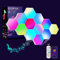 Hexagon LED Panel,12Pack Hexagon Sechseck Wandleuchte Coole Musik Sync RGB Hexagon LED Leuchten Gaming Leuchtenmit APP & Fernbedienung Wandleuchten für Wohnkultur,Wohnzimmer,Schlafzimmer,Spielzimmer