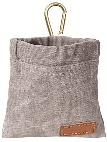 Bolsas de golosinas para Perros,Bolsas de Alimentos para Entrenamiento de Perros Pequeños con Mosquetón,Bolsa Chuches Perro de Comida Fáciles de Transportar de Gris