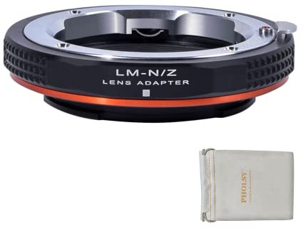 PHOLSY Adaptador Objetivos Montura Compatible con Objetivos Montura Leica M LM, Zeiss ZM, Voigtlander VM y Cuerpo Cámara Nikon Z para Nikon Z FC, Z30, Z9, Z8, Z6 II, Z7 II, Z6, Z7, Z5, Z50, LM-Z