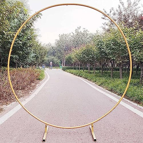 2M Metall Luftballon Bogen Kit,Traubogen,DIY Gebogene Bögen,Eisen Hochzeitsbogen,Gold Traubogen Hochzeit,DIY Metall Runde Ballon Bogen Girlande,Runder Ring Ballonbogen Kit,Gold,1.2m