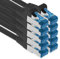 freiwerk 1.0 M - Câble réseau CAT-6a, Ethernet, Lan et câble patch RJ-45 SFTP 10GB/s - 10 pièces noir