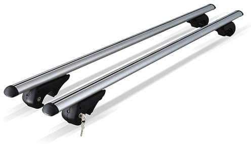AMHIL Autodachträger Querträger Top Gepäckträger Kreuzschienen Dachträger Dachgepäckträger Aluminium Relingträger Tragkraft Dachboxen für Vw Tiguan (5N) 2007-2016 +, Außenbereich Zubehör