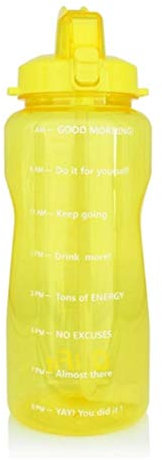 NSIBAN 2L 3.8L Large Capacity Sports Bottle With Straw, Large Protein Shaker, Drink Bottle, Gourd Cup, Water Can, BPA Free Outdoor Fitness