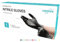 EUROPAPA® Lot de 100 gants jetables en nitrile sans poudre, sans latex, non stériles, sans latex, non stériles, sans latex, gloves disposibles (S, Noir)