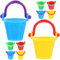 10pcs Mini Bucket Beach Tiny Small Pail Buckets Miniatures Miniature Bucket Dollhouse Bucket Decorative Bucket Small Craft Buckets Bucket Model Outdoor Mini Doll Pail Plastic