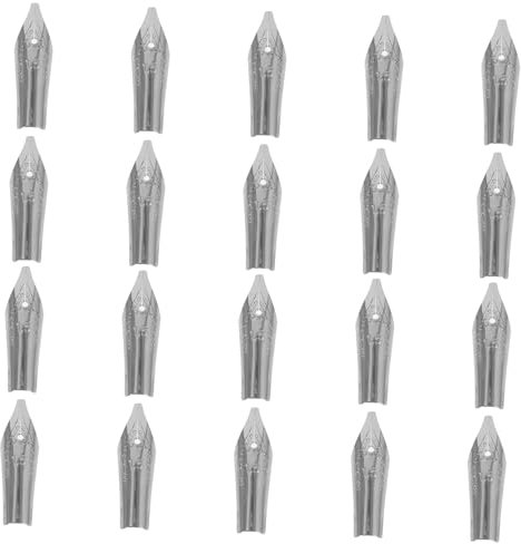 SHINEOFI Fountain Pen Tips 20pcs Universal Nibs Replacement Tips for Pens Smooth Writing for Artists and Students