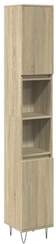vidaXL Badschrank Sonoma-Eiche 30x30x190 cm Holzwerkstoff