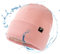 TOP-EX wasserdichte Wintermütze Herren & Damen, Warme Fleece-gefütterte Strickmütze Beanie, Atmungsaktive Outdoor Lauf- & Skimütze, Winddichter Regenschutz, Herrenmütze Rosa S/M