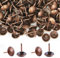 500 Stück Polsternägel, Basicon Vintage Möbel Nägel Bronze Thumb Tacks Polster Reißzwecken Reißnägel Antike Ziernägel Möbel Dekorative Nägel für Sessel Möbel Bett, 11x17mm Rot