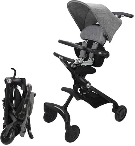 509 CREW EZ-TRAVELLER Baby Buggy Stroller Pushchair (Melange Grey)