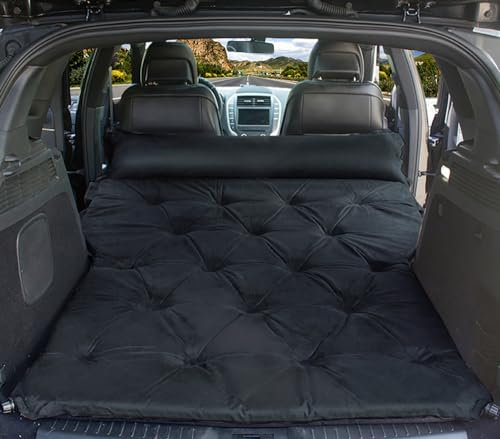 HNJDM Auto Luftmatratzen für VW Transporter T6/T6.1 2015-2023+,Aufblasbares Tragbare Dickere Outdoor Aktivitäten Camping Schlafsäcke Reisen zubehör,E