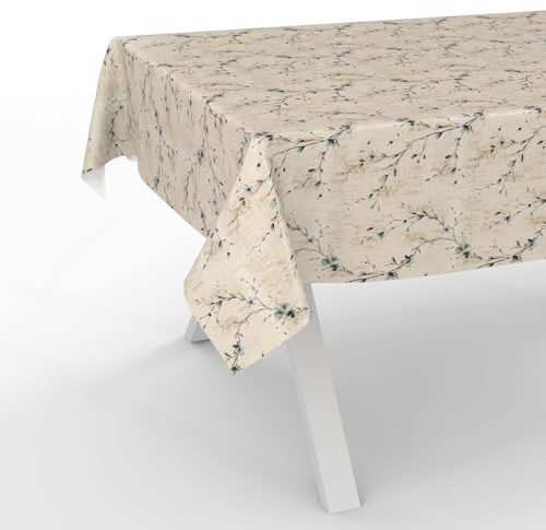 Wachstuchtischdecke Wachstischdecke Wachstuch Tischdecke abwaschbar Gartentischdecke Wasserabweisend 140x140cm Schnittkante Kiev Floral