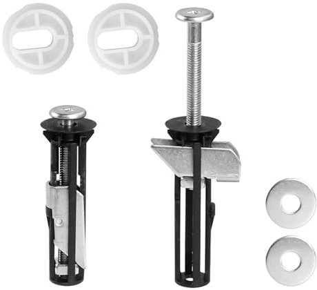 2 Pezzi Fissaggi WC Sedile, Fissaggio Tavoletta WC, Accessori per Sedile WC, Fissaggio Vite per Sedile WC, Set di Fissaggio Viti per Sedile WC, Fissaggio Dado di Gomma per Fissare Tavoletta WC